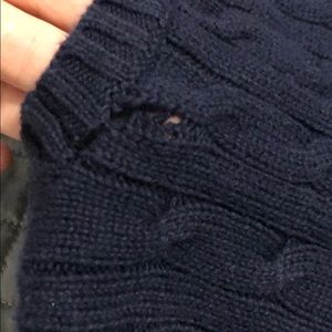 Polo by Ralph Lauren Shirts & Tops - Navy Polo Cable-Knit Sweater Polo by Ralph Lauren Shirts & Tops - Navy Polo Cable-Knit Sweater